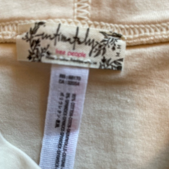 Free People Intimately Bodysuit Cream knit Size Medium NEW! - Picture 2 of 7